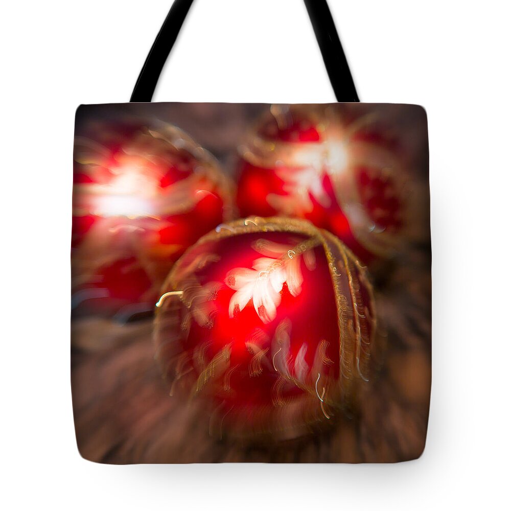 Ornament Tote Bag featuring the photograph Ornament Abstract 3 by Rebecca Cozart