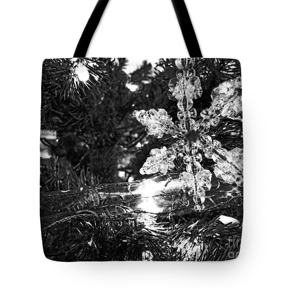 Christmas Tote Bag featuring the photograph Ornamental Snowflake by Robert Knight