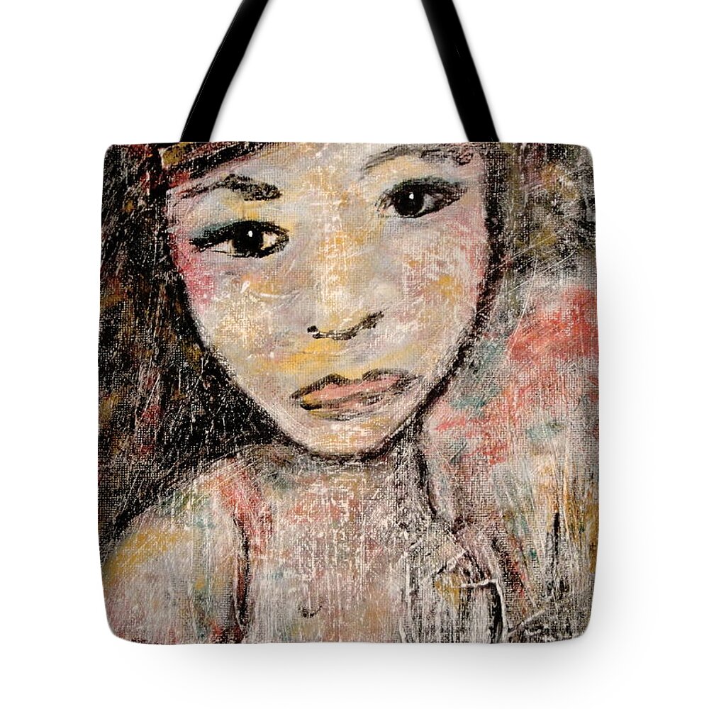 Orphan Tote Bag featuring the painting Orphan by Natalie Holland