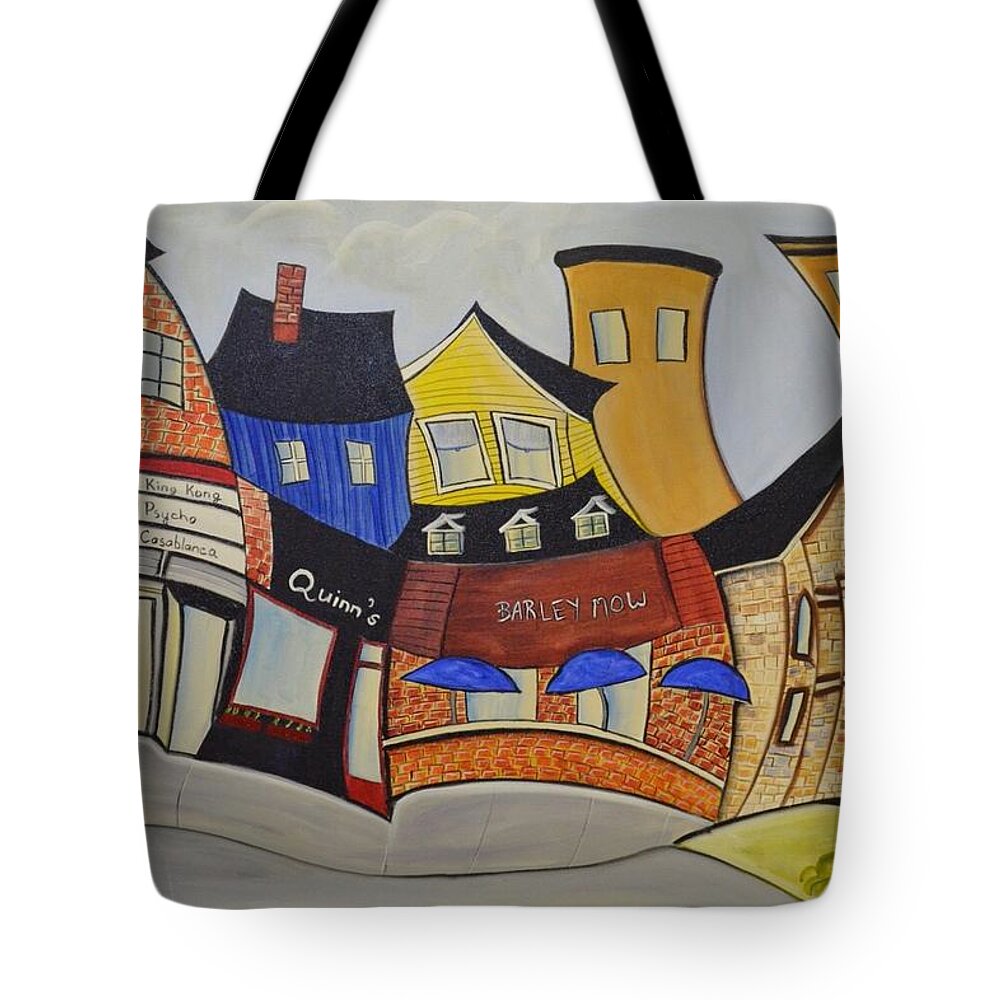 Abstract Tote Bag featuring the painting Ottawa South by Heather Lovat-Fraser