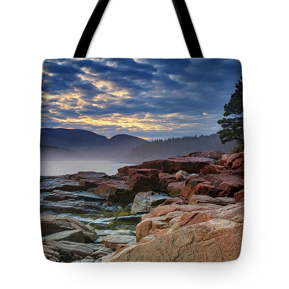 Otter Cove Tote Bag featuring the photograph Otter Cove in the Mist by Rick Berk