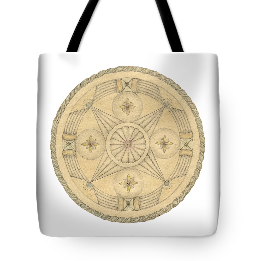 J Alexander Tote Bag featuring the drawing Ouroboros ja079 by Dar Freeland