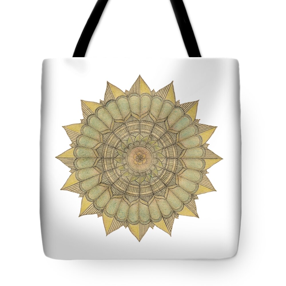 J Alexander Tote Bag featuring the drawing Ouroboros ja086 by Dar Freeland