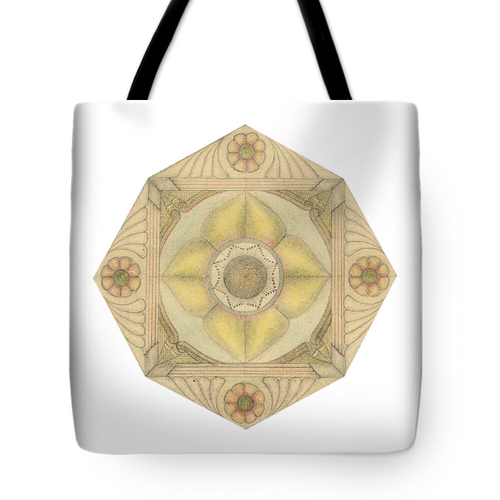 J Alexander Tote Bag featuring the drawing Ouroboros ja111 by Dar Freeland