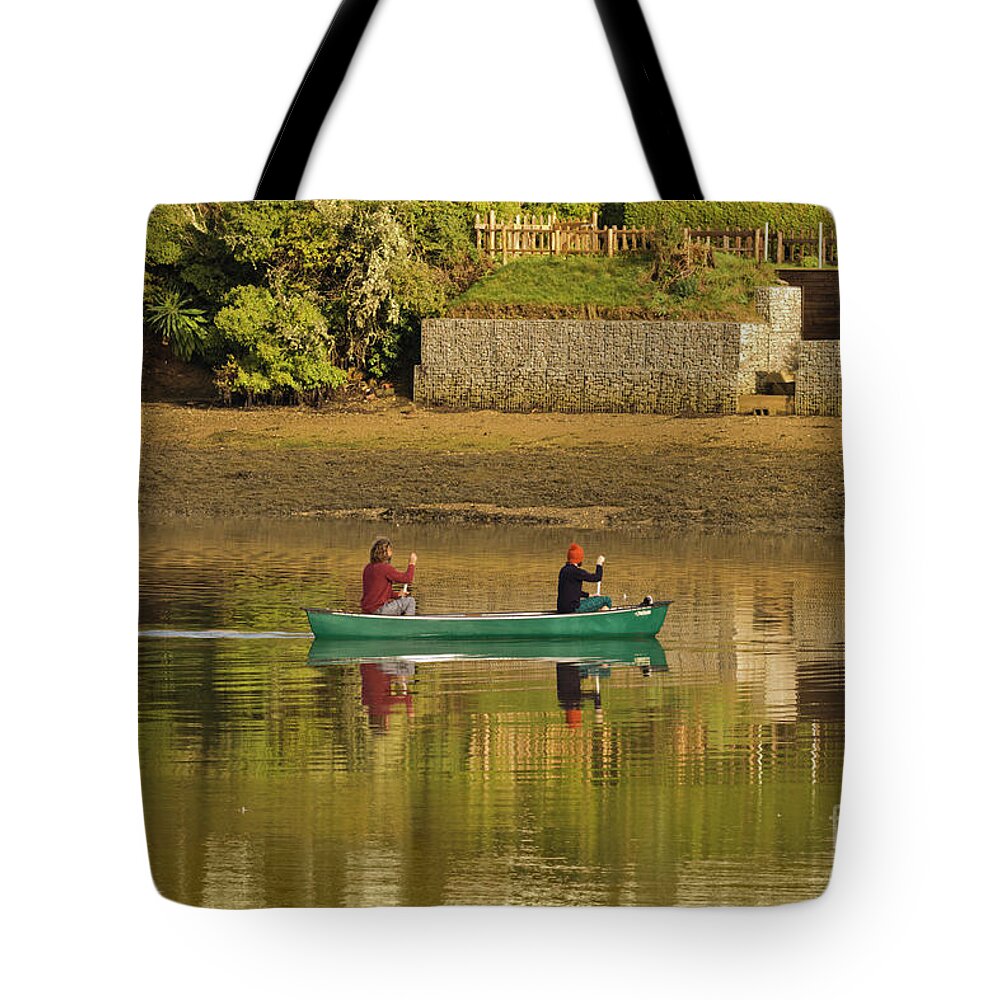 Mylor Tote Bag featuring the photograph Out For A Paddle by Terri Waters