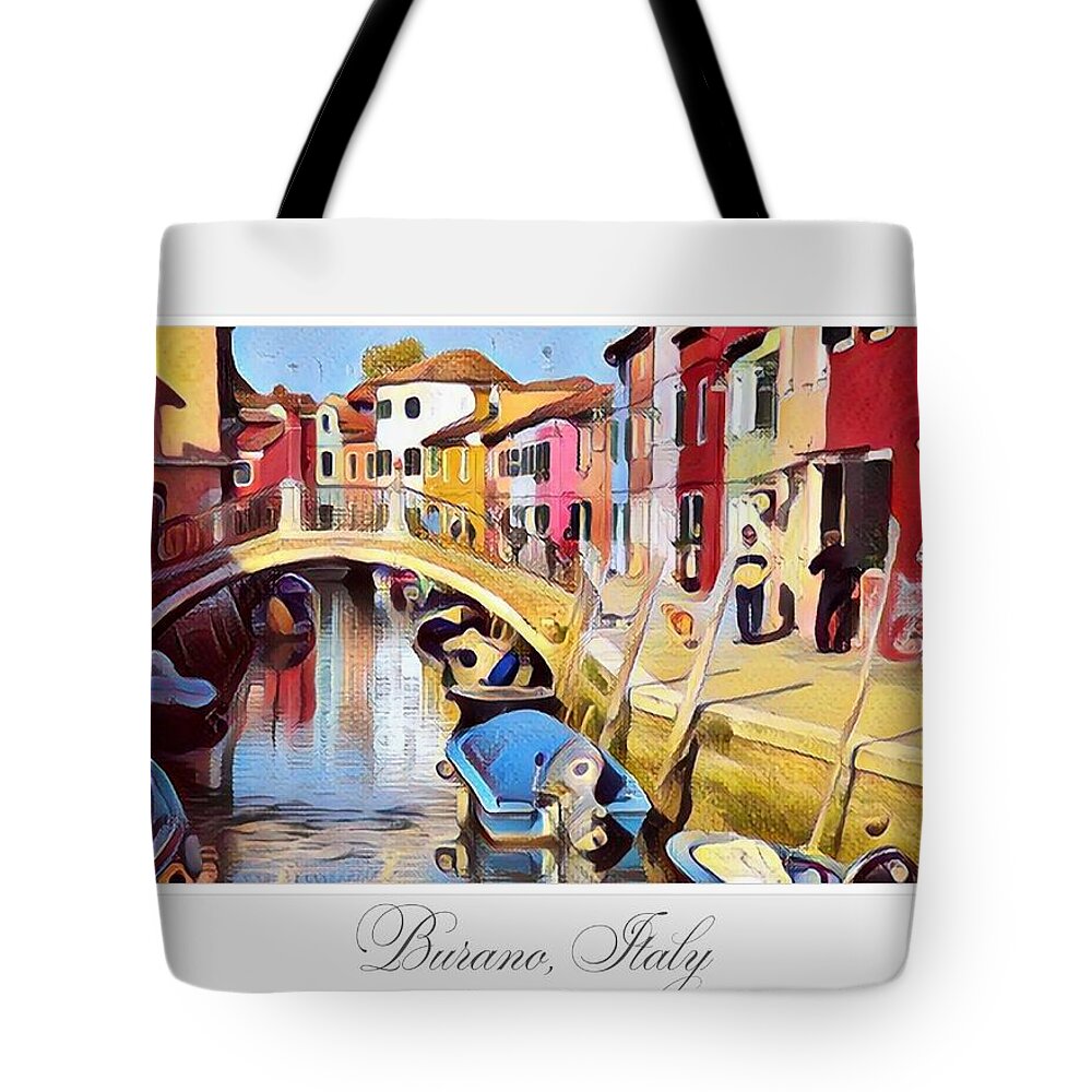 Italy Tote Bag featuring the digital art Out For A Walk by Shawn Cooney