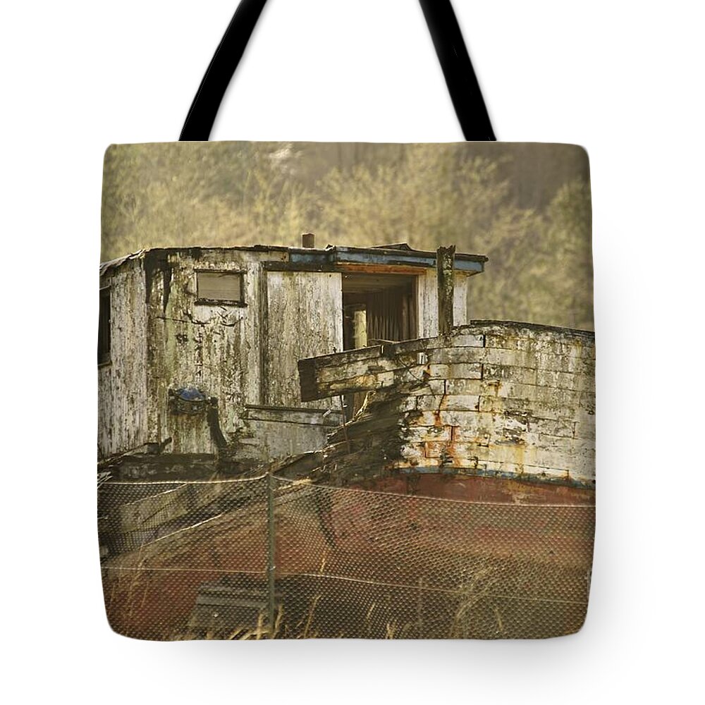 Boats Tote Bag featuring the photograph Out of Service by Merle Grenz