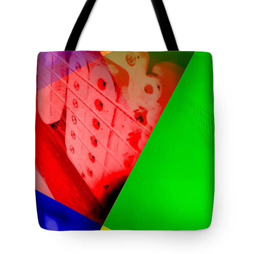#abstracts #acrylic #artgallery # #artist #artnews # #artwork # #callforart #callforentries #colour #creative # #paint #painting #paintings #photograph #photography #photoshoot #photoshop #photoshopped Tote Bag featuring the digital art Out Of The Blue Into The Rainbow by The Lovelock experience