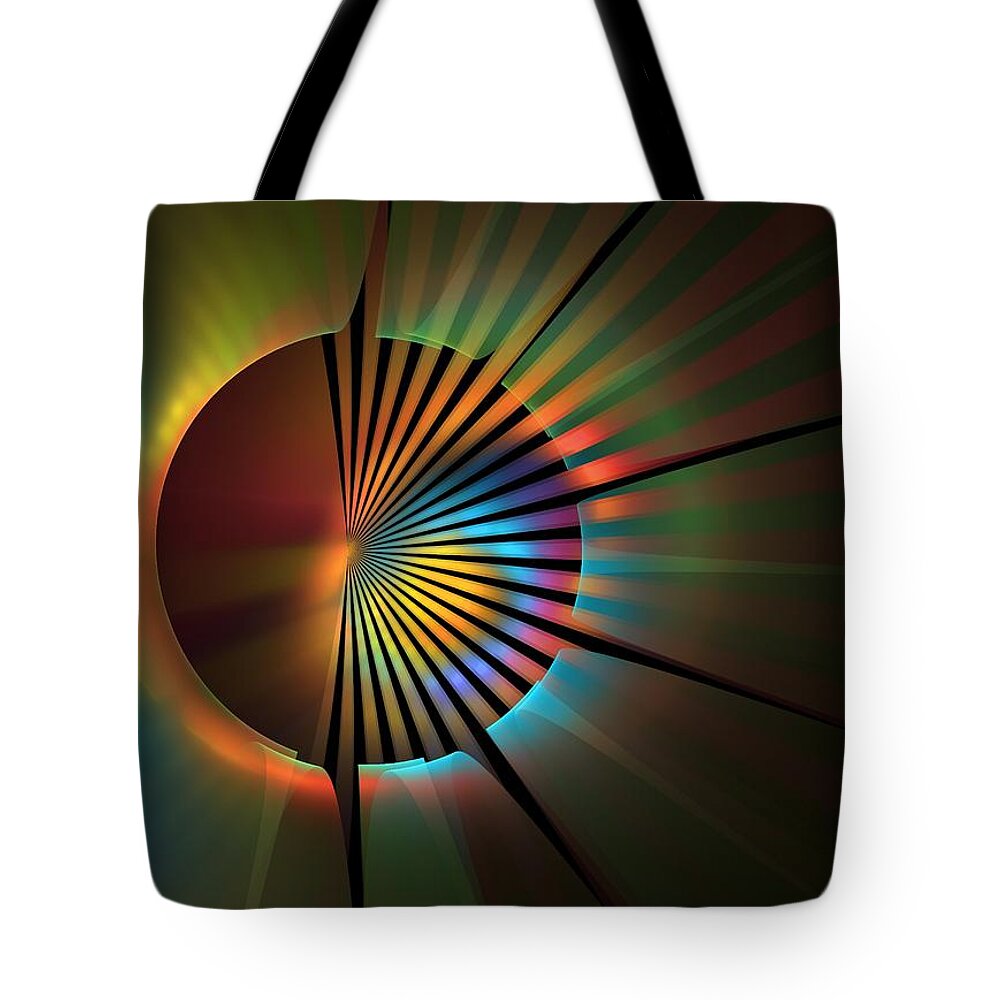 Apophysis Tote Bag featuring the digital art Out of the Corner of My Eye by Lyle Hatch