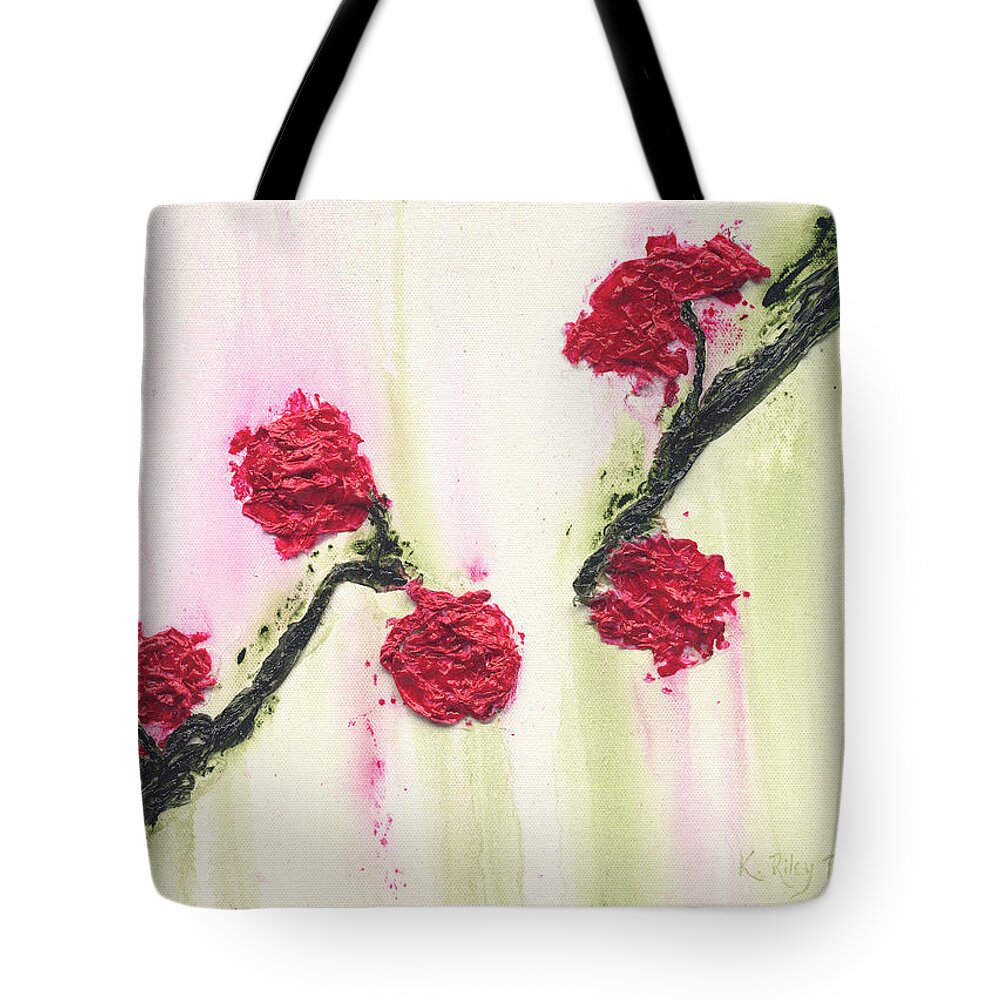 Roses Tote Bag featuring the painting S R R Seeks Same by Kathryn Riley Parker