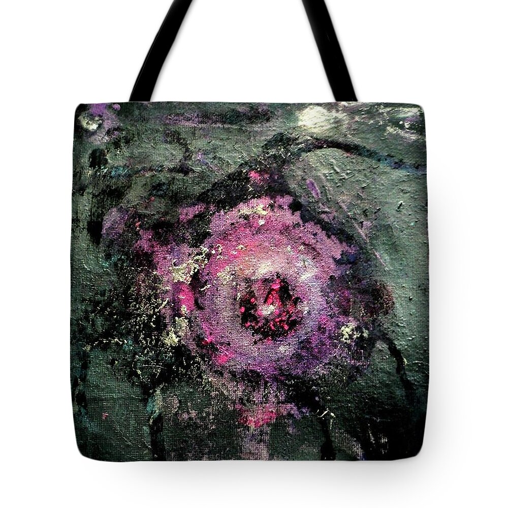  Painting Tote Bag featuring the painting Outside by 'REA' Gallery