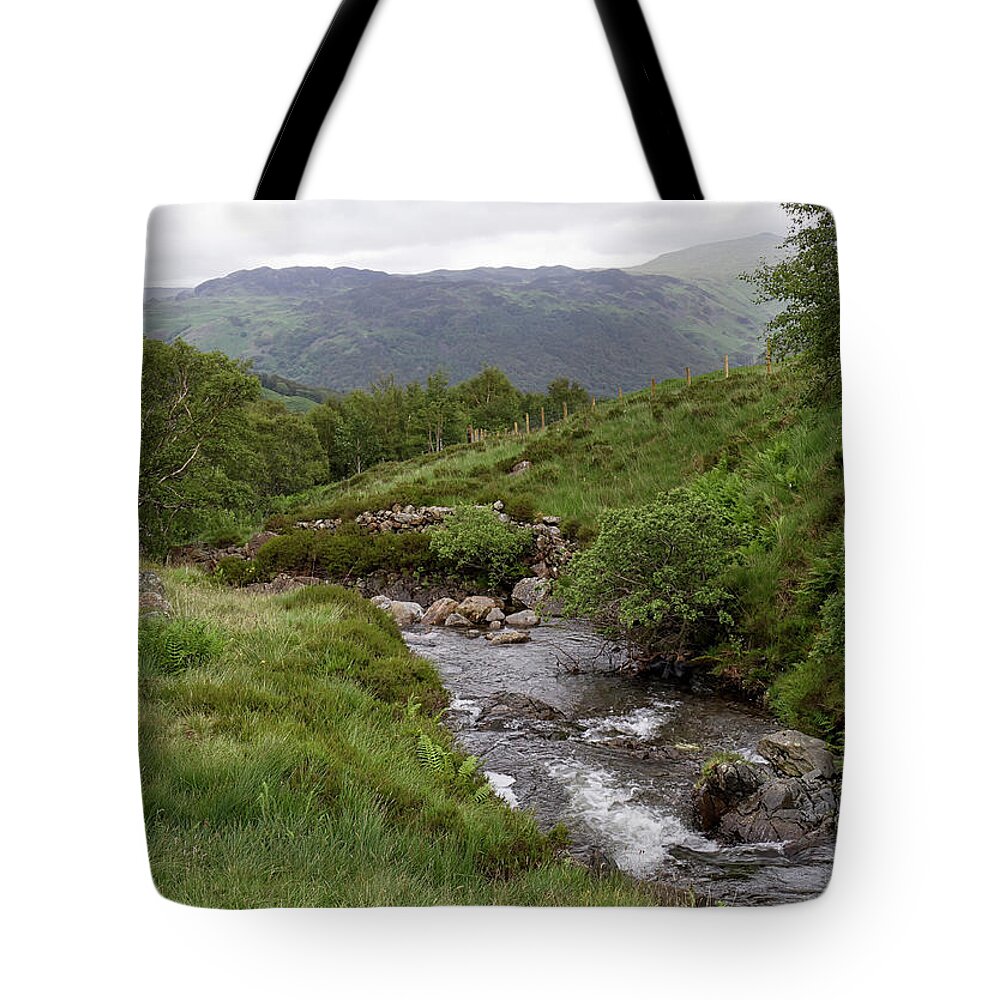 Lake Tote Bag featuring the photograph Over Honister Pass by Shirley Mitchell