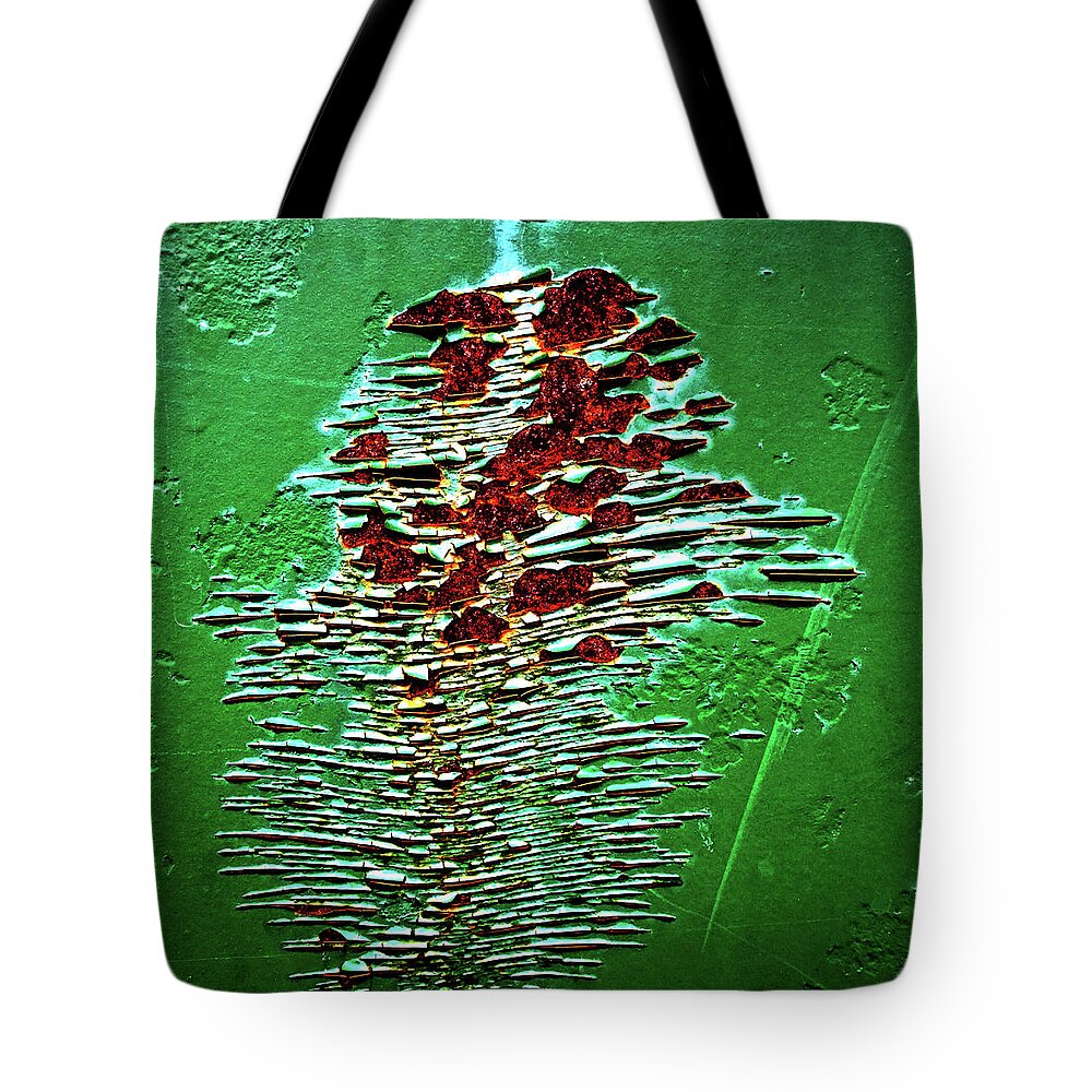 Rust Tote Bag featuring the photograph Oxidation #2984 by Raymond Magnani