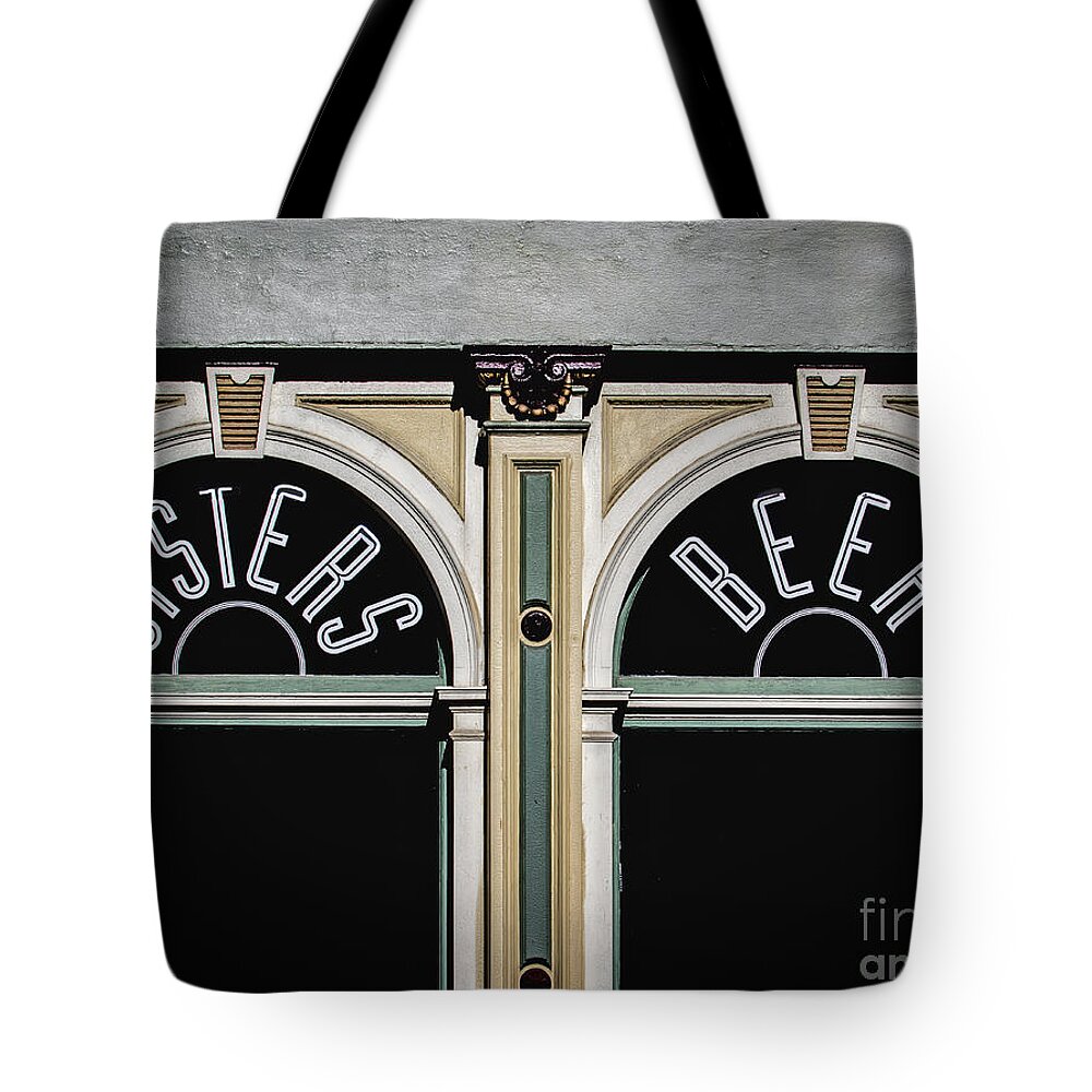 Oysters And Beer Tote Bag featuring the photograph Oysters And Beer by Mitch Shindelbower