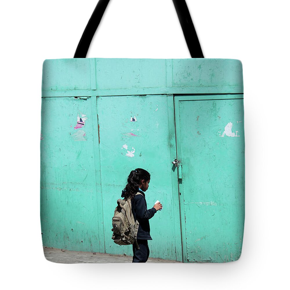 Jezcself Tote Bag featuring the photograph P Green Henna by Jez C Self