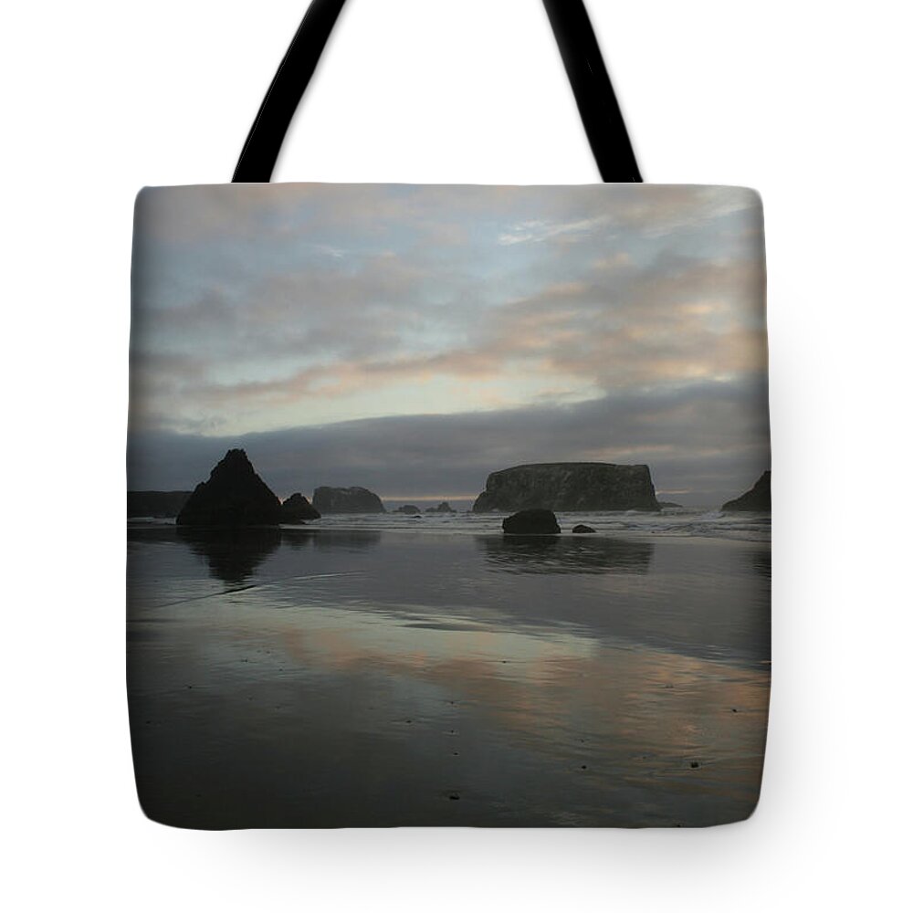 Pacific Dusk Tote Bag featuring the photograph Pacific Dusk by Dylan Punke