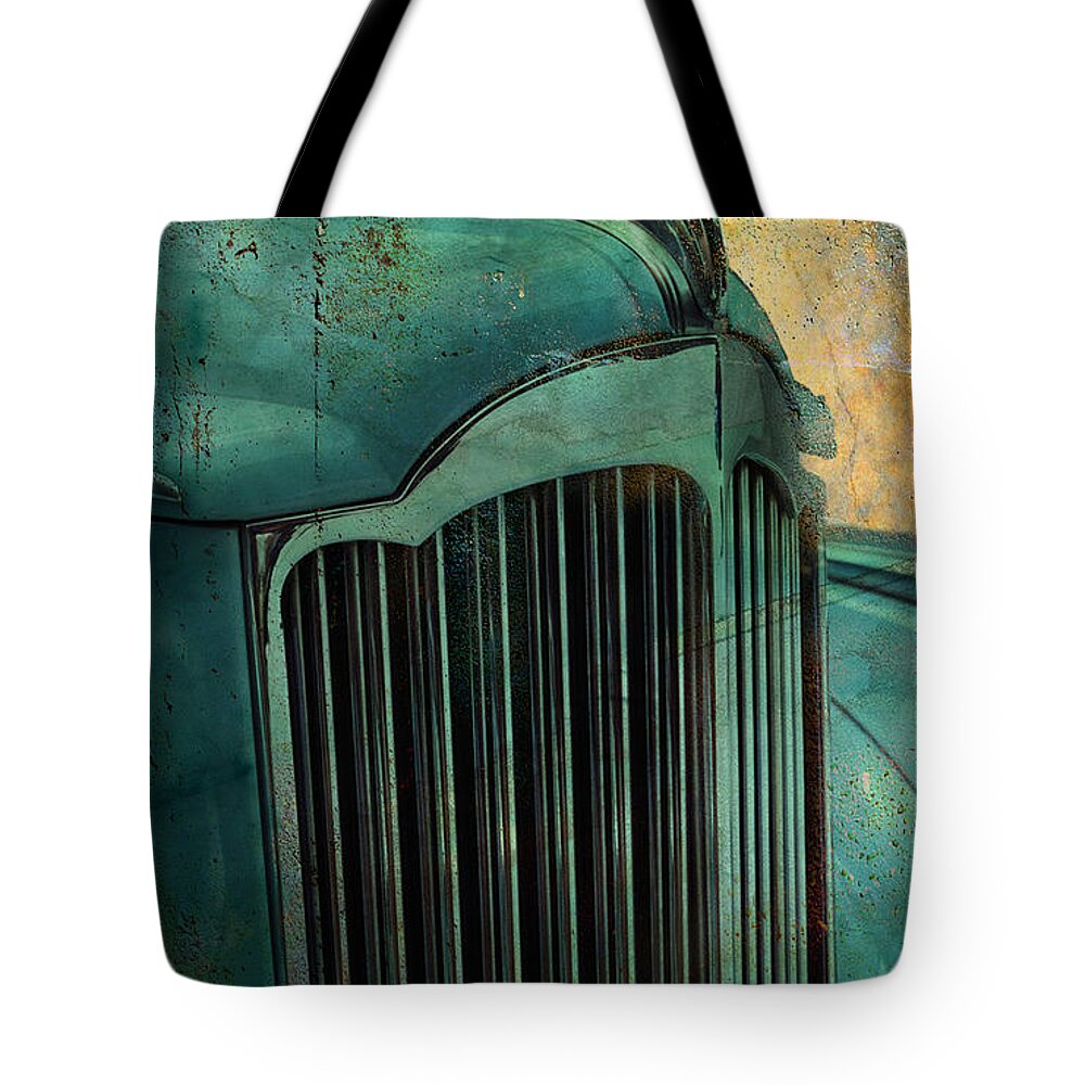 Car Tote Bag featuring the digital art Packard by Greg Sharpe