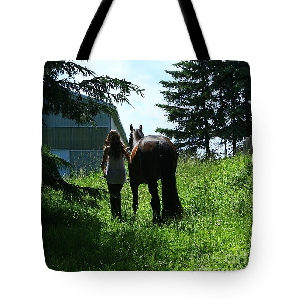  Tote Bag featuring the photograph Paige-Lacey49 by Life With Horses