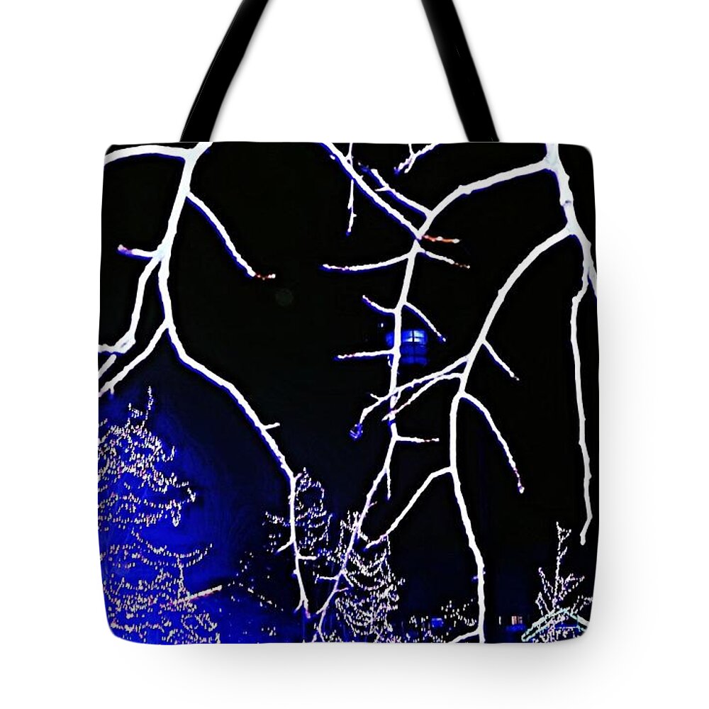 Christmas Tote Bag featuring the photograph Pain At Christmastime by Diamante Lavendar