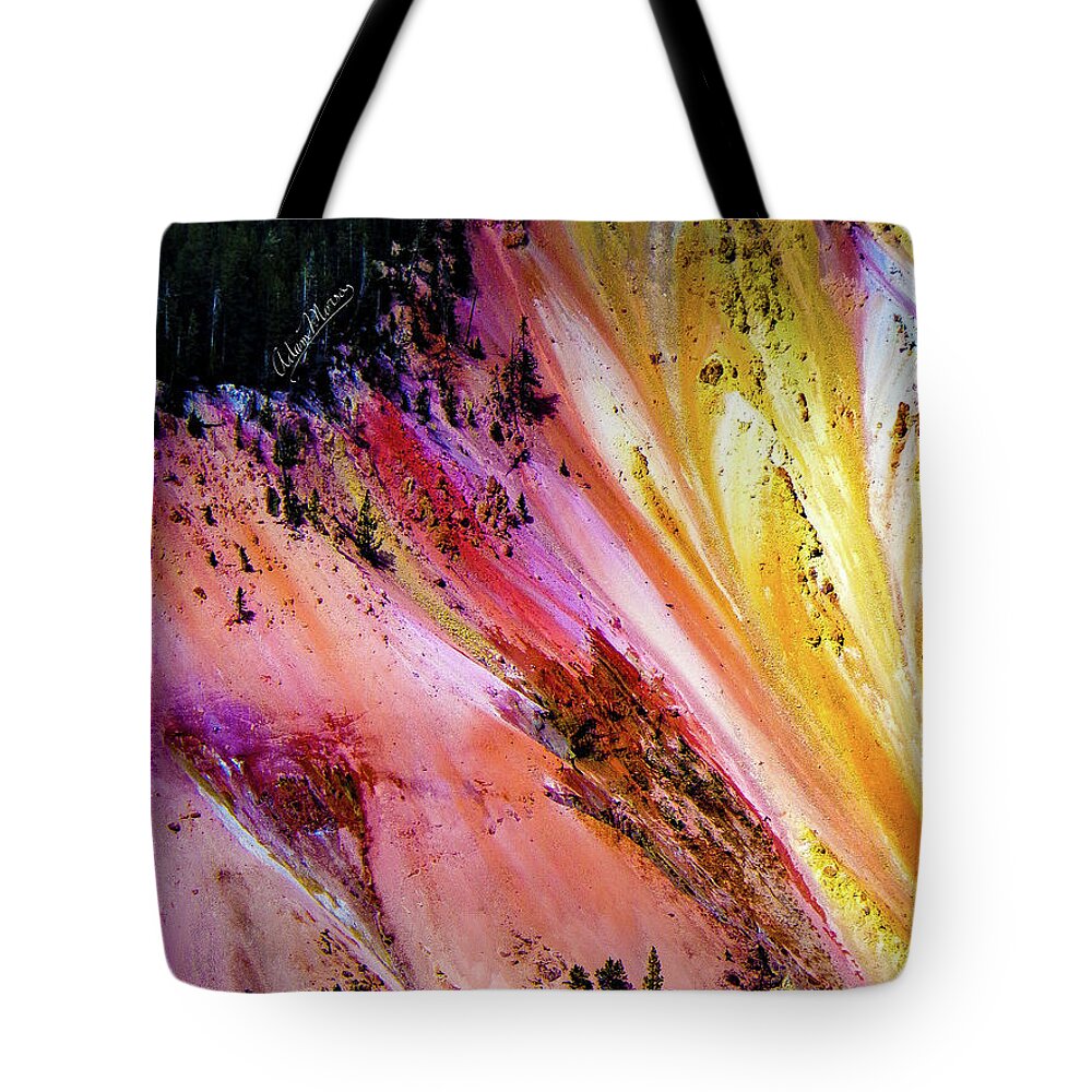 Landscape Tote Bag featuring the photograph Painted Canyon by Adam Morsa