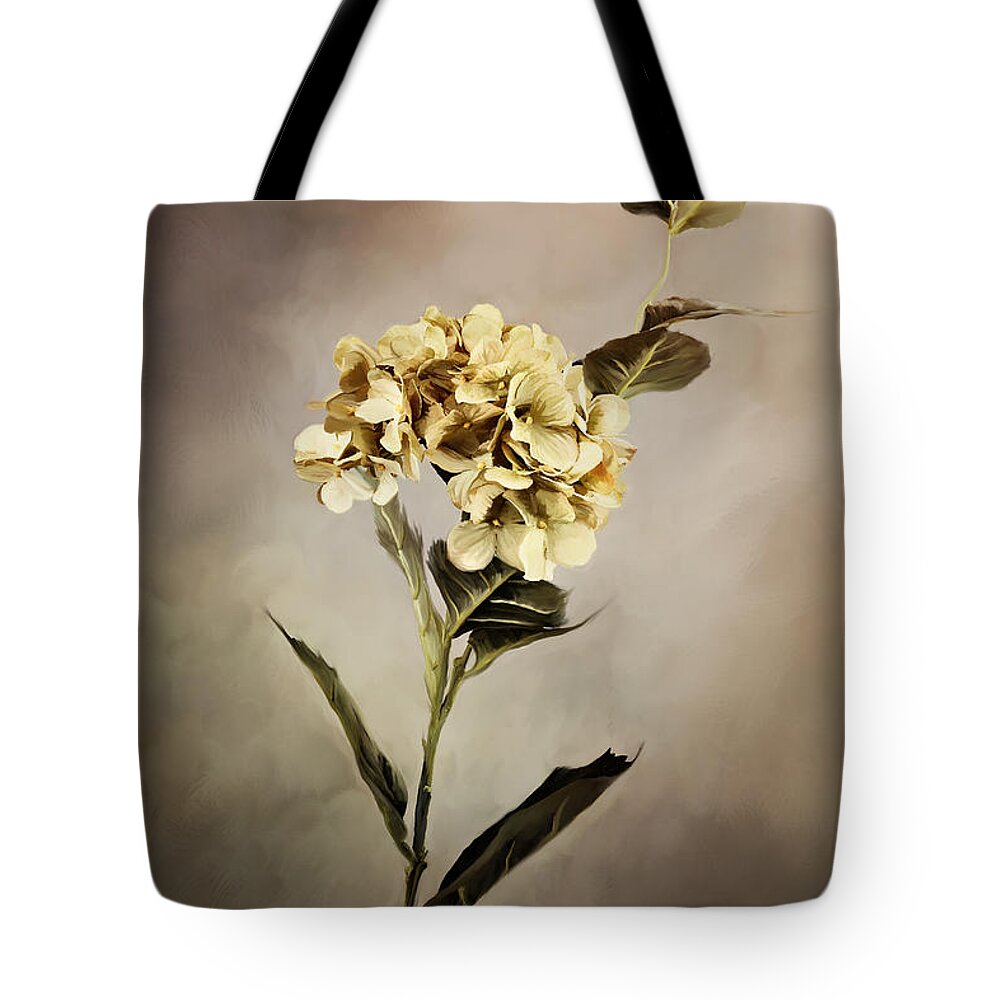 Hydrangea Tote Bag featuring the photograph Painted Hydrangeas by Stephanie Frey