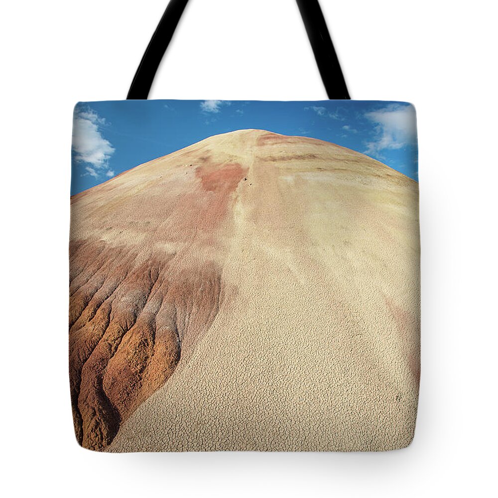 Painted Hills Tote Bag featuring the photograph Painted Mound by Greg Nyquist