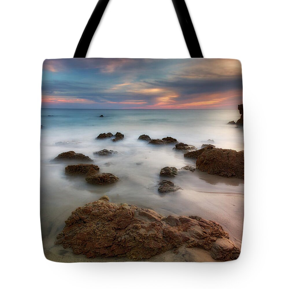 Sea Tote Bag featuring the photograph Painted Sea by Nicki Frates