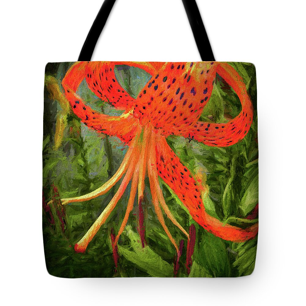 Fine Art Prints Tote Bag featuring the photograph Painted Tiger by Dave Bosse
