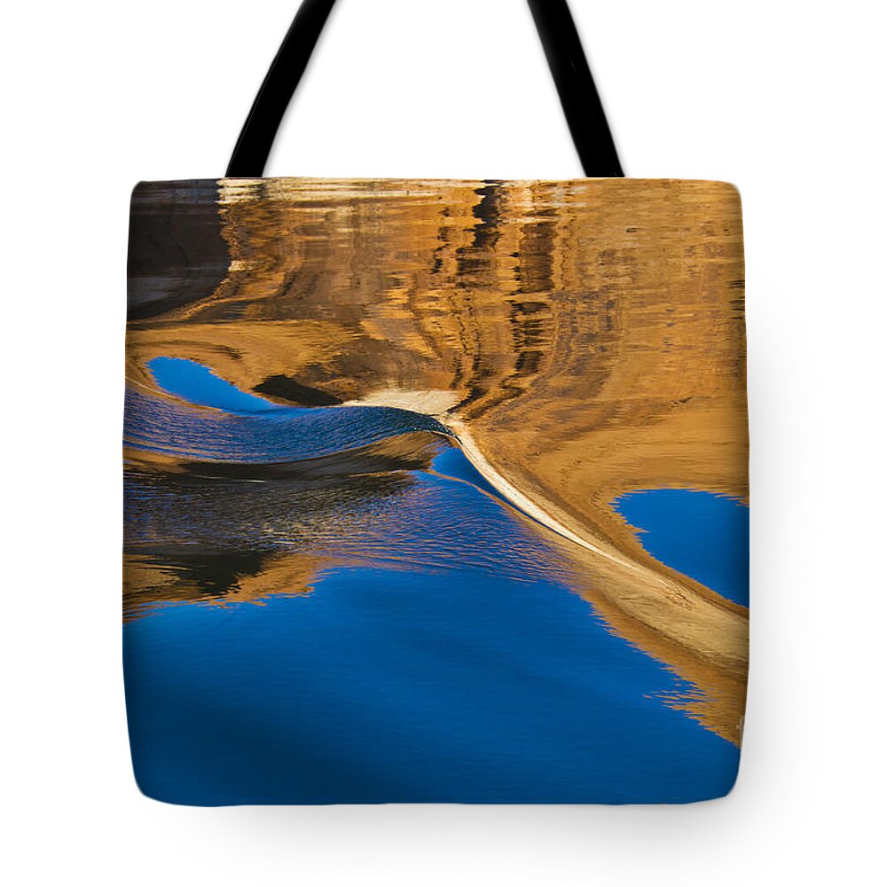 Lake Powell Tote Bag featuring the photograph Painting on Water by Kathy McClure