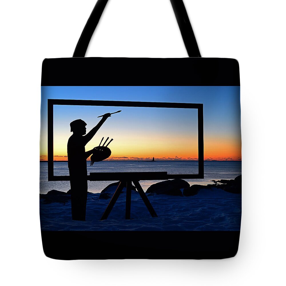 Great Tote Bag featuring the photograph Painting the Perfect Sunrise by James Kirkikis