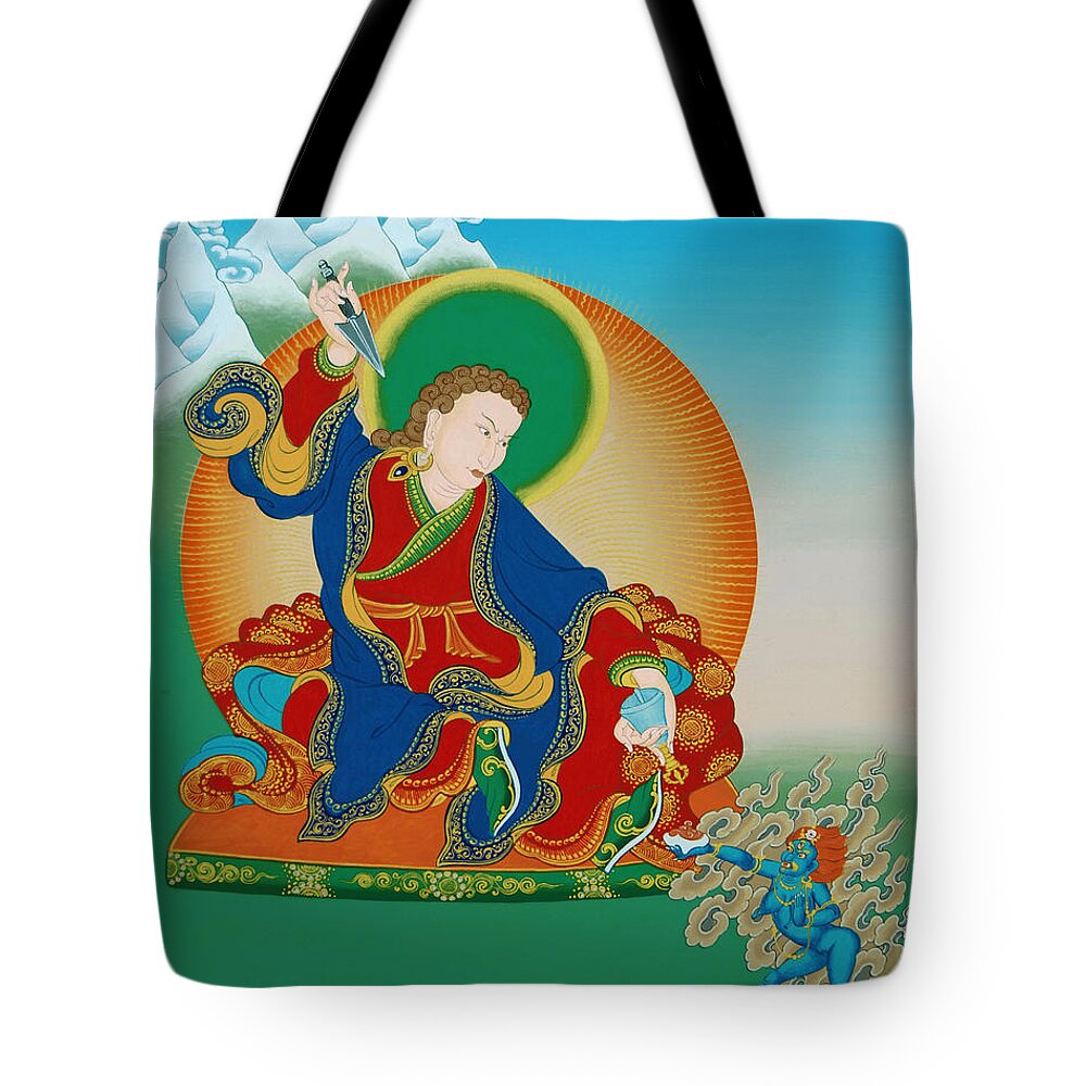 Palgyi Tote Bag featuring the painting Palgyi Yeshe by Sergey Noskov