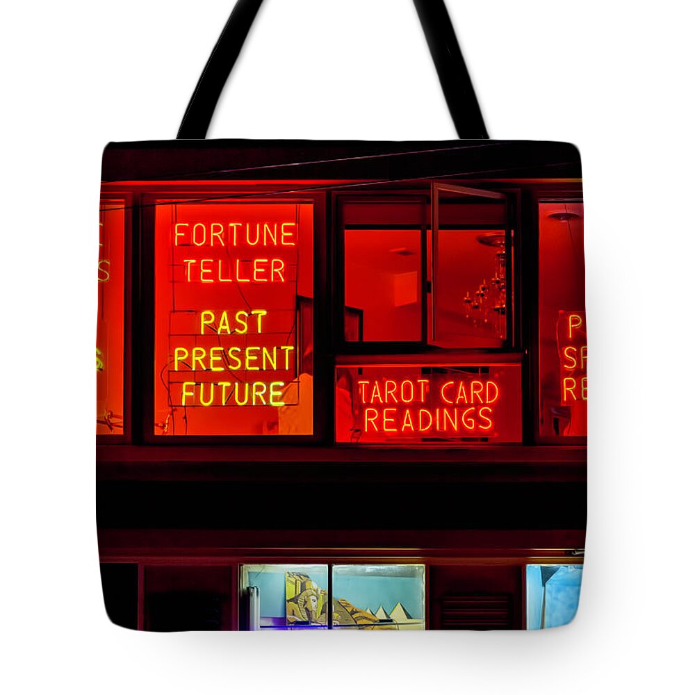 Columbus Street Tote Bag featuring the photograph Palm Reading Windows by Garry Gay
