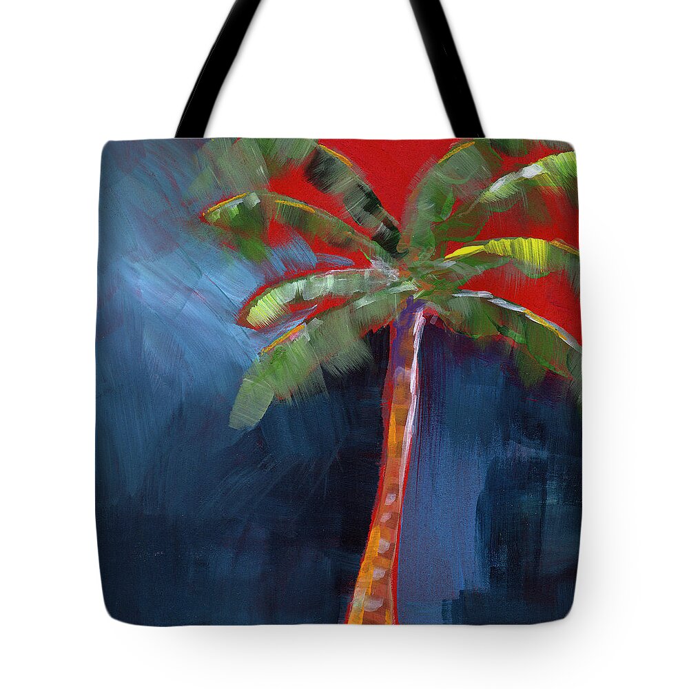 Palm Tree Tote Bag featuring the painting Palm Tree- Art by Linda Woods by Linda Woods