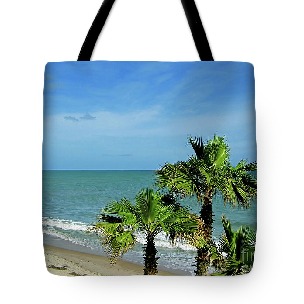 Vero Tote Bag featuring the photograph Palms At Vero Beach by D Hackett