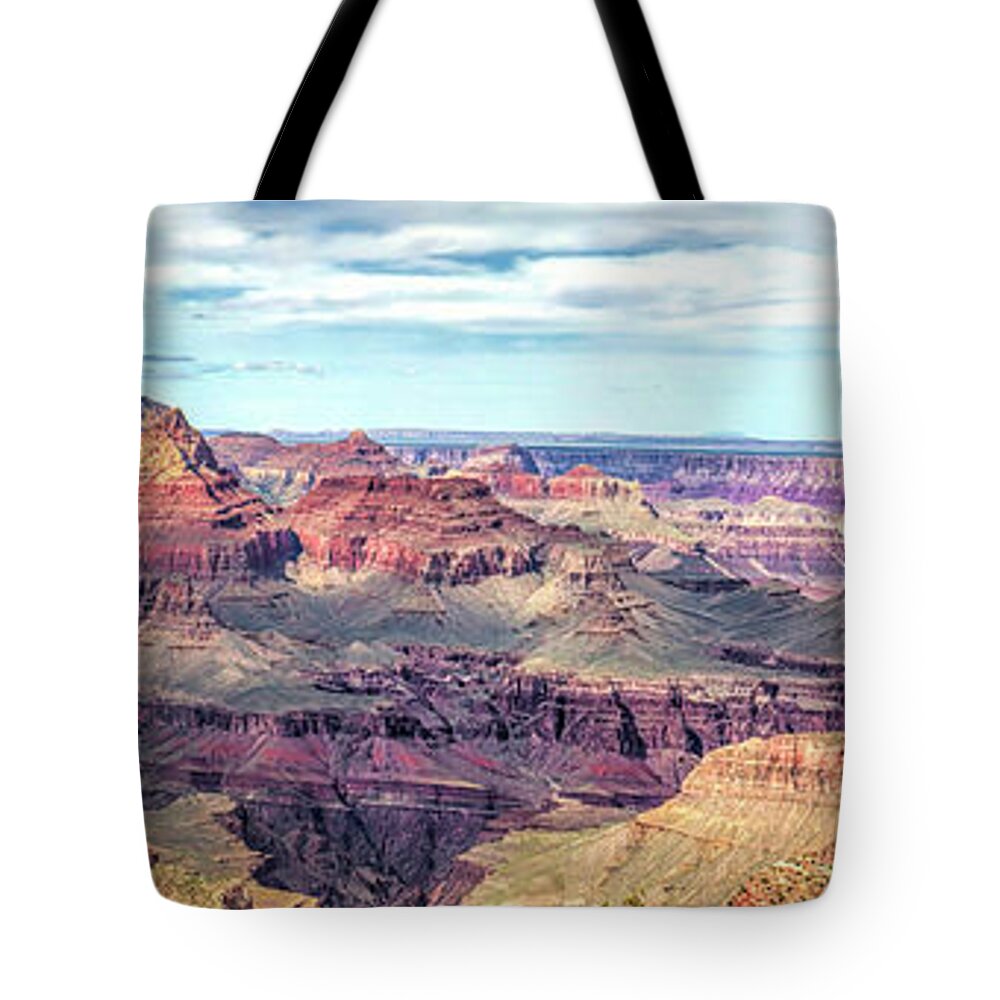 Panorama Tote Bag featuring the photograph Panorama, Grand Canyon 2 by Felix Lai