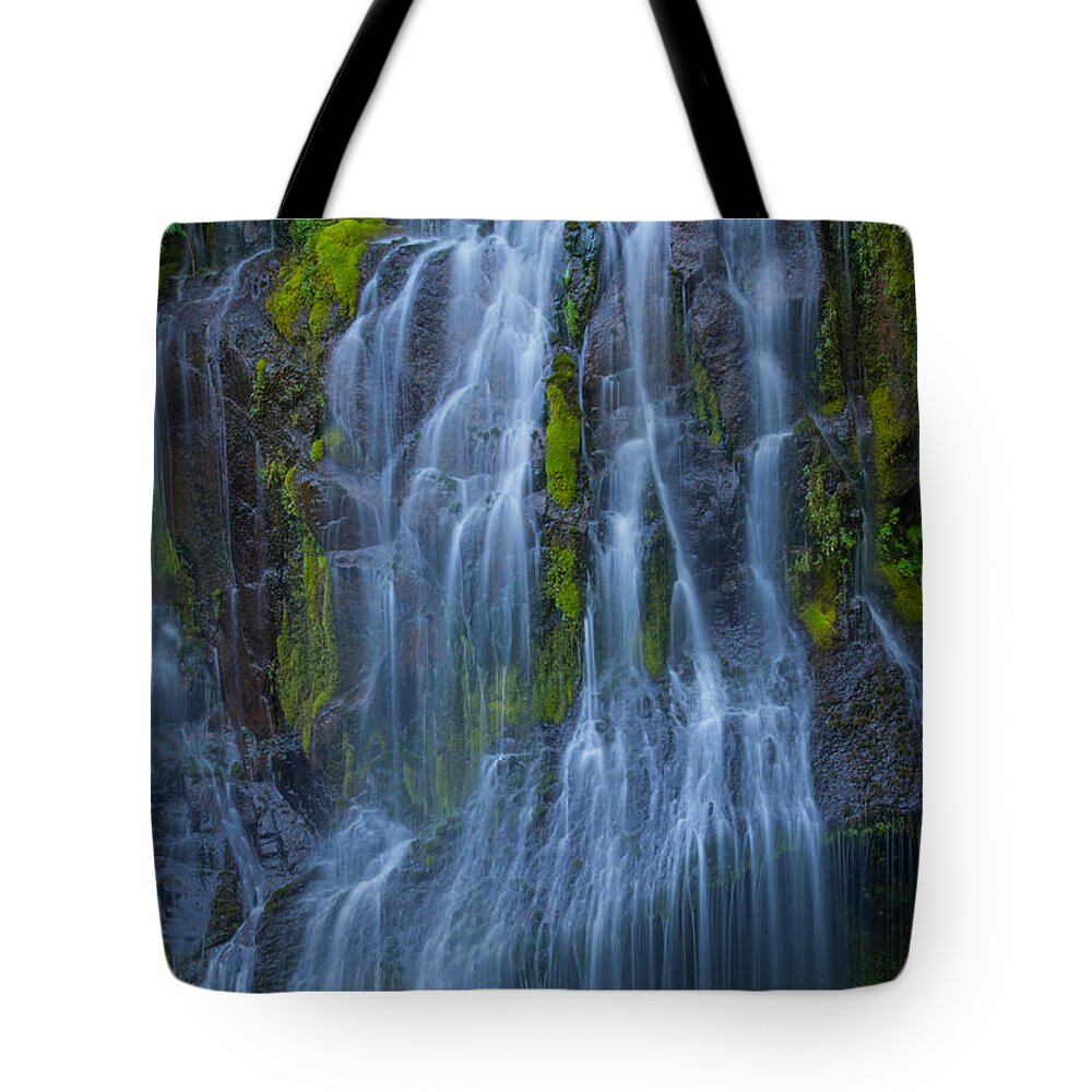Images Tote Bag featuring the photograph Panther Creek Falls Summer Waterfall -close 2 by Rick Bures
