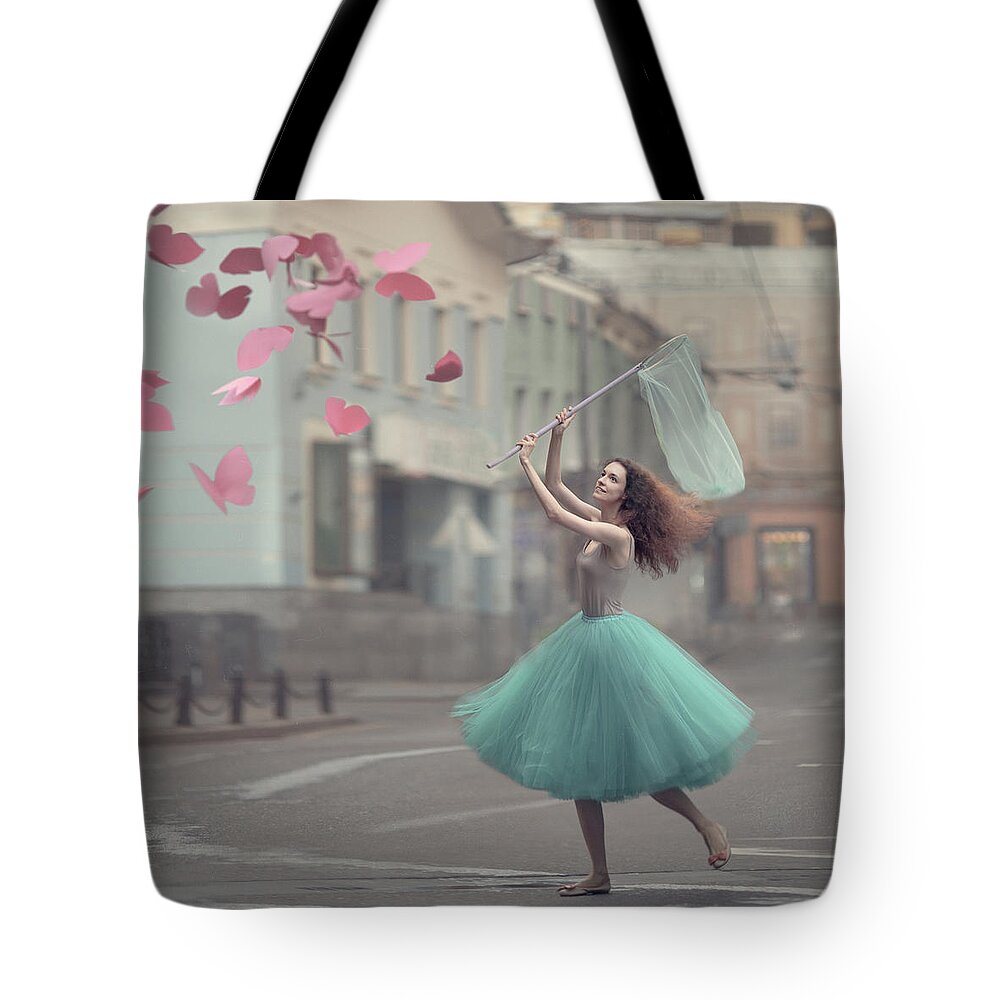  Tote Bag featuring the photograph Paper Butterflies by Anka Zhuravleva