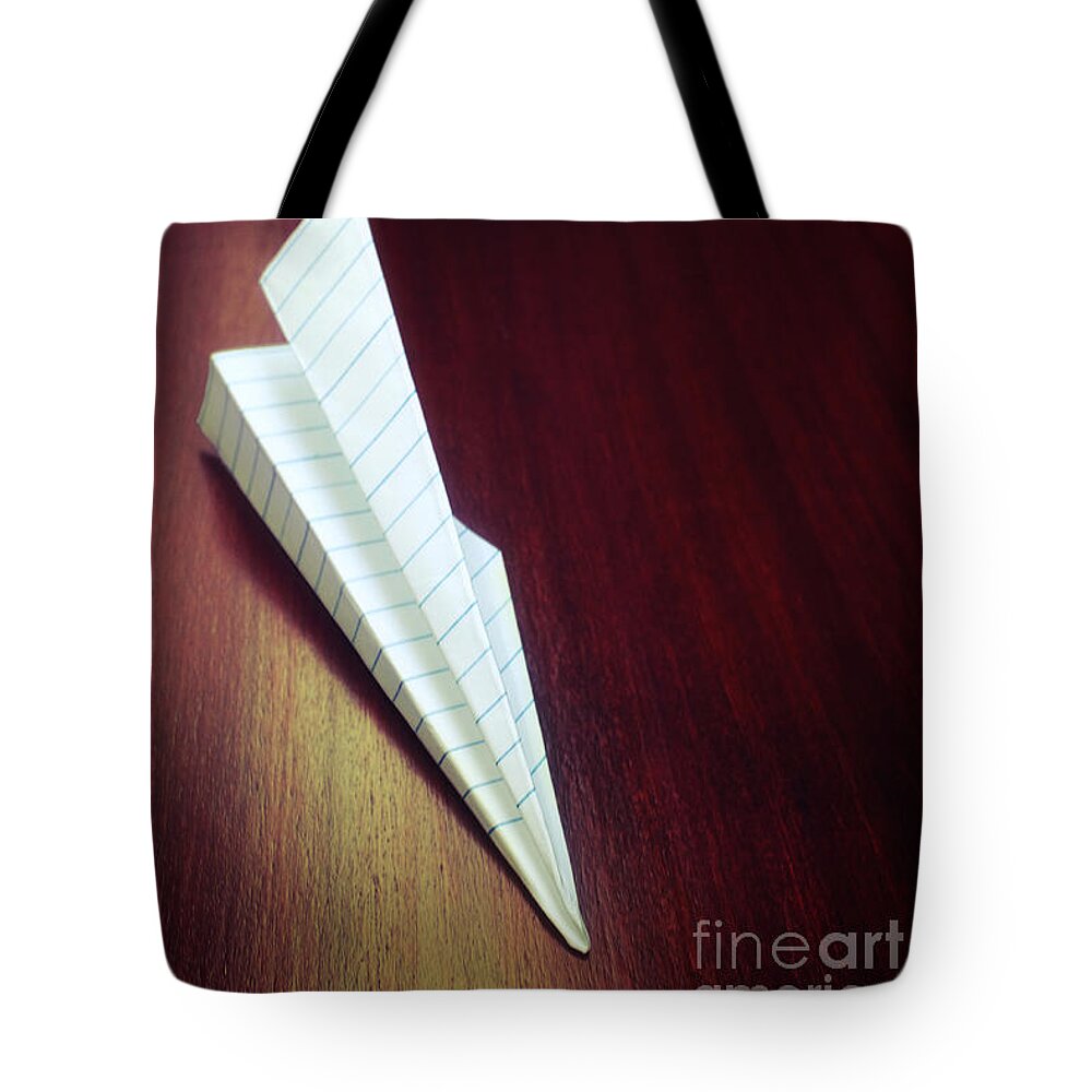 Adventure Tote Bag featuring the photograph Paper Plane Toy by Carlos Caetano