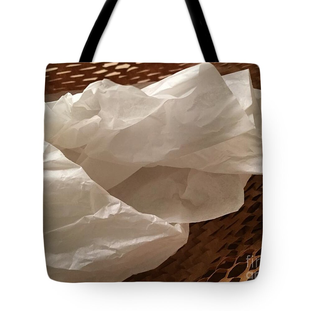 Color Texture Pattern Light Tote Bag featuring the photograph Paper Series 1-10 by J Doyne Miller