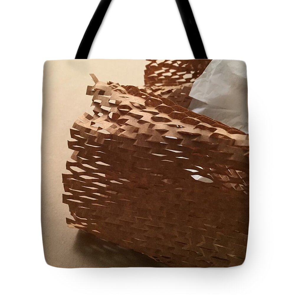 Color Texture Pattern Light Tote Bag featuring the photograph Paper Series 1-7 by J Doyne Miller