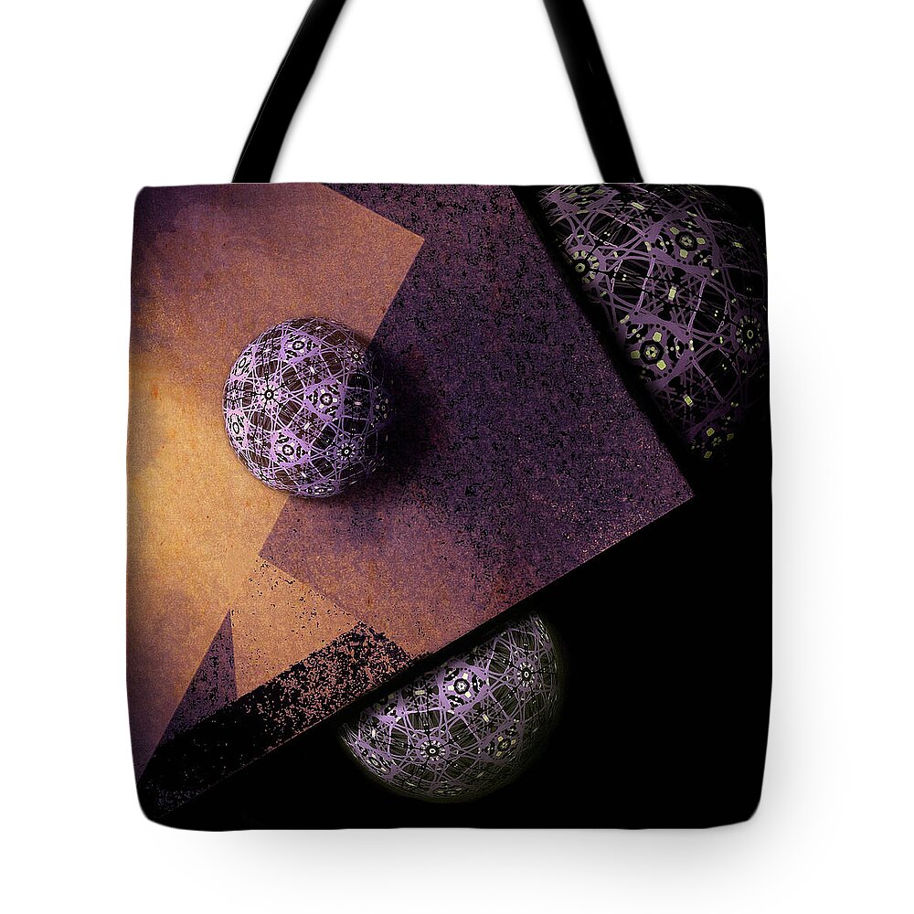 Paragon Tote Bag featuring the digital art Paragon by Susan Maxwell Schmidt