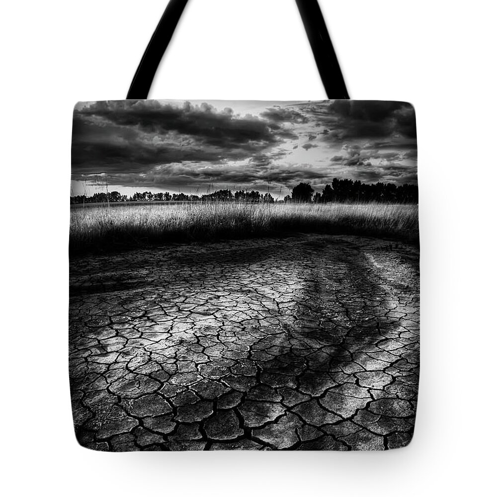 Drought Tote Bag featuring the photograph Parched Prairie by Dan Jurak