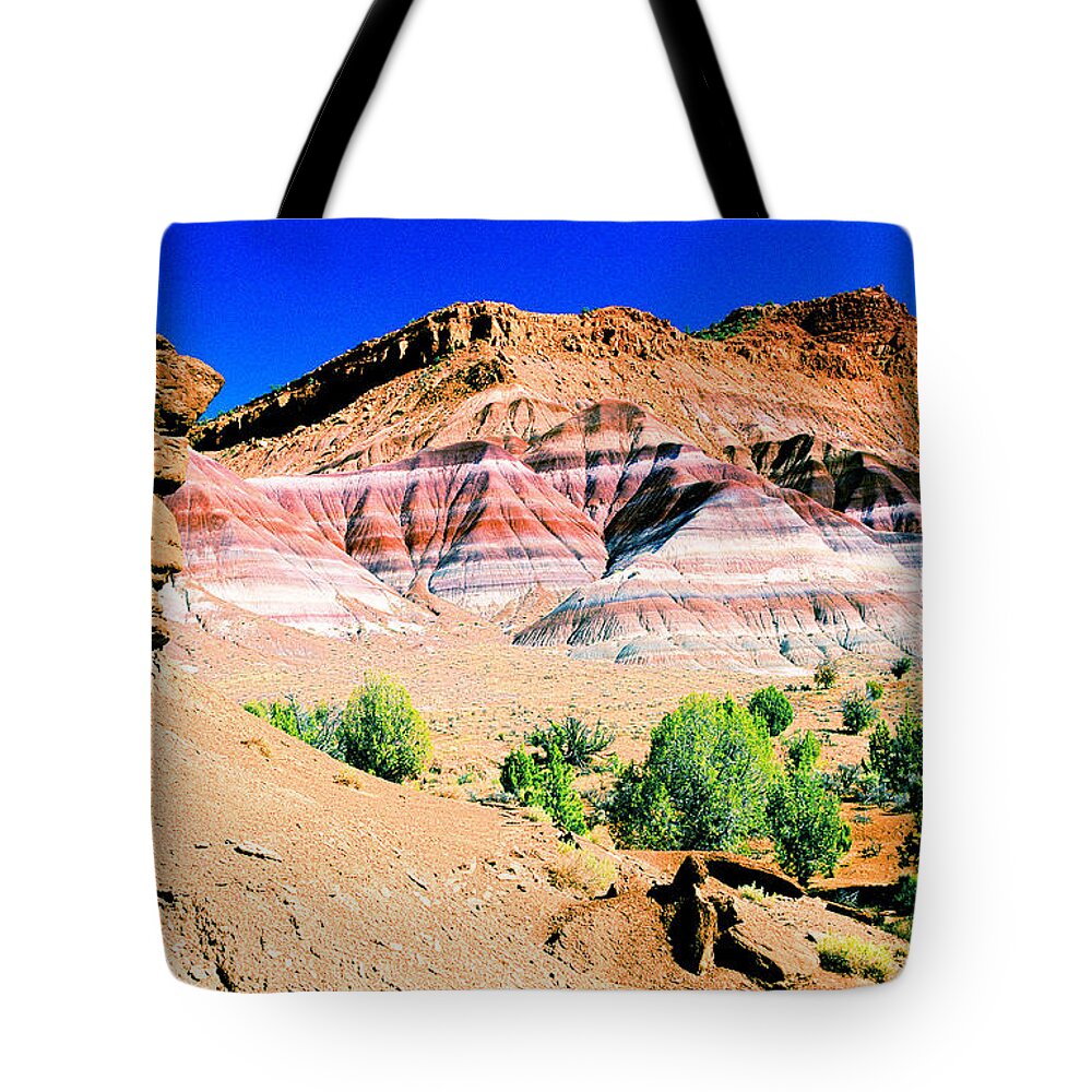 Paria/vermilion Wilderness Tote Bag featuring the photograph Paria HooDoo by Frank Houck