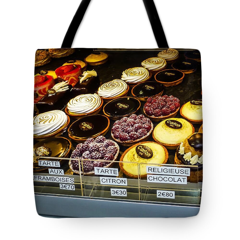 Paris Tote Bag featuring the photograph Paris Boulangerie by Pamela Newcomb