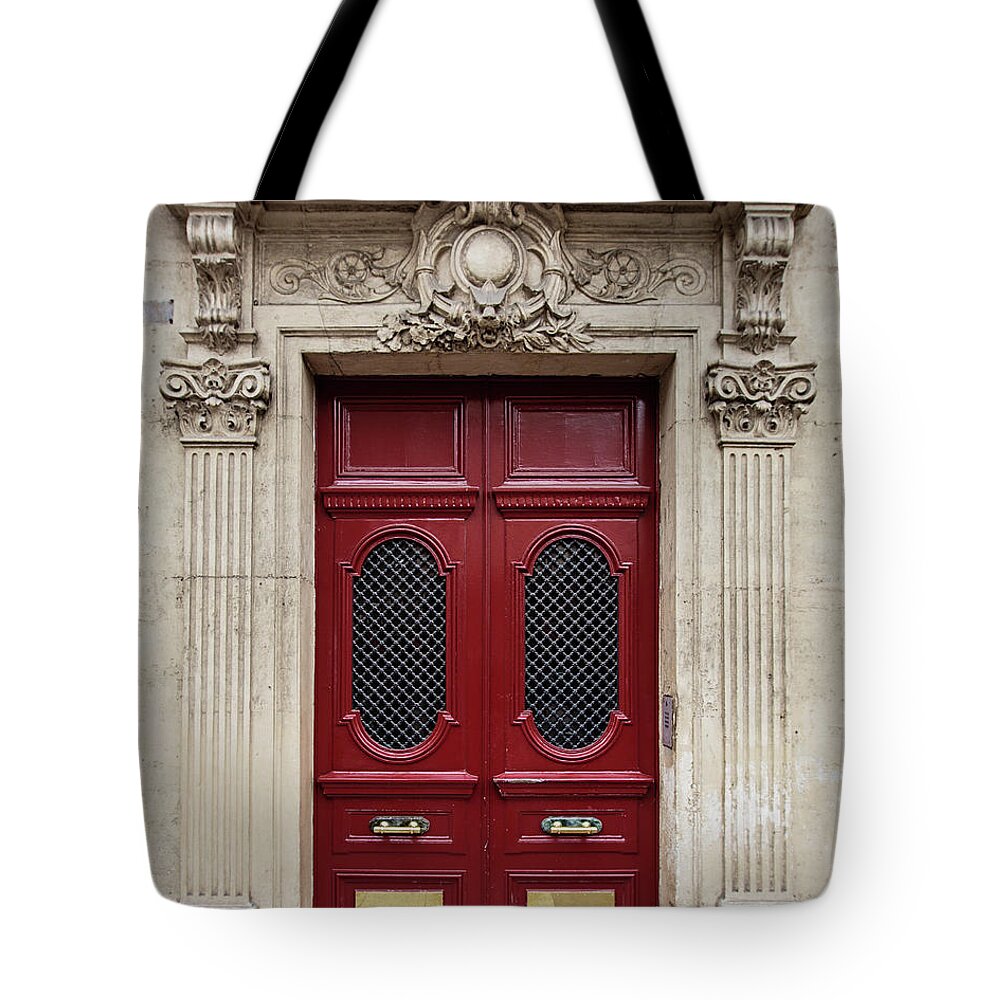 Paris Tote Bag featuring the photograph Paris Doors No. 17 - Paris, France by Melanie Alexandra Price