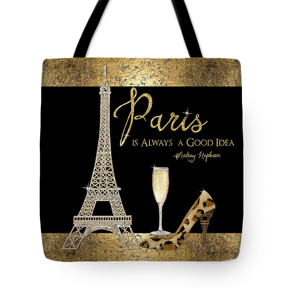 Paris is Always a Good Idea - Audrey Hepburn Tote Bag by Audrey