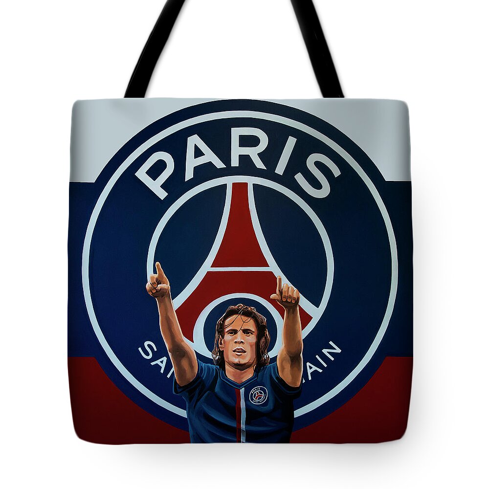 Paris Saint Germain Tote Bag featuring the painting Paris Saint Germain Painting by Paul Meijering