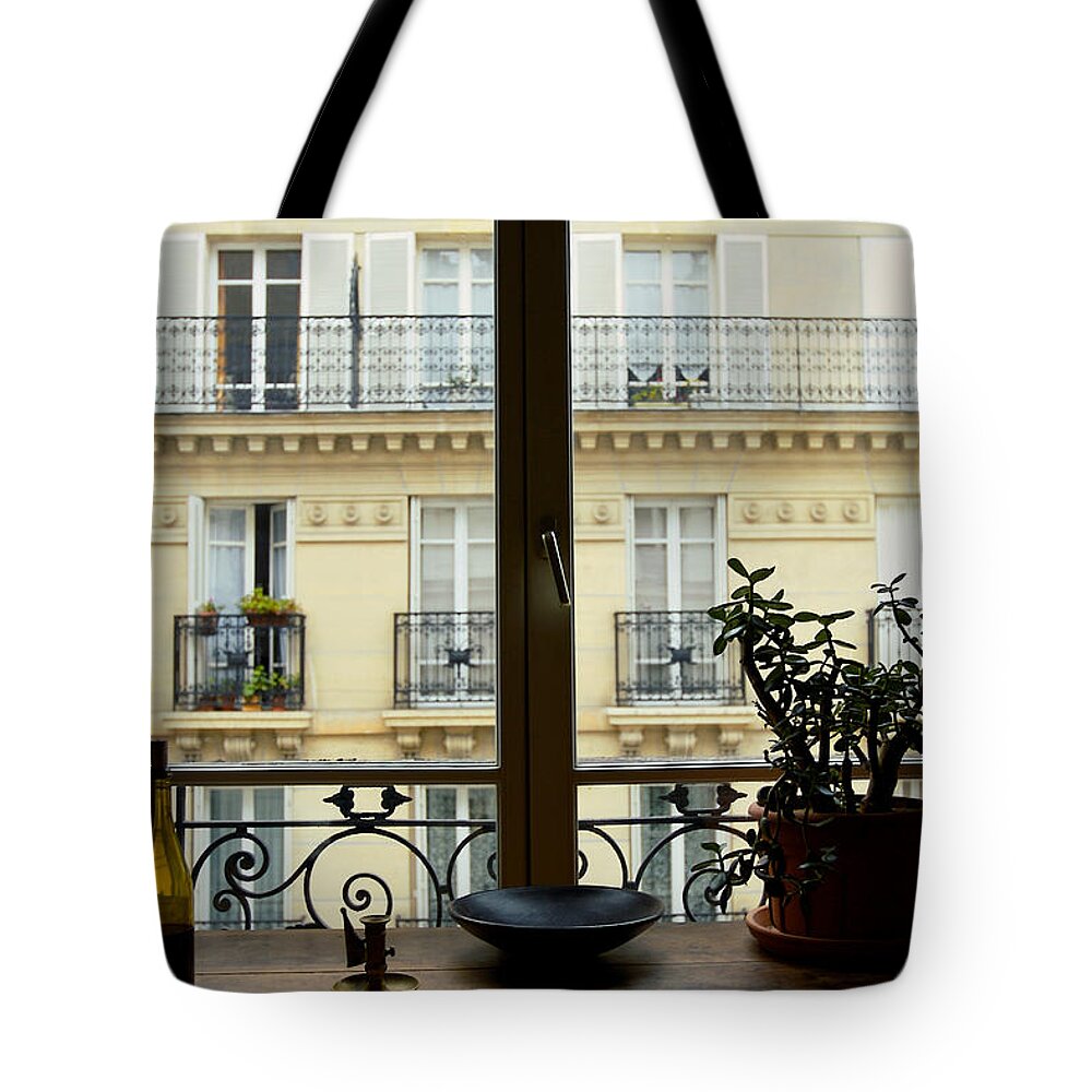 Lawrence Tote Bag featuring the photograph Parisian View by Lawrence Boothby