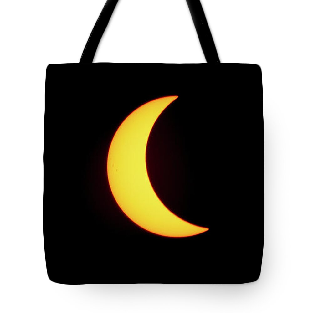 Eclipse Tote Bag featuring the photograph Partial Eclipse 4 by Walt Baker