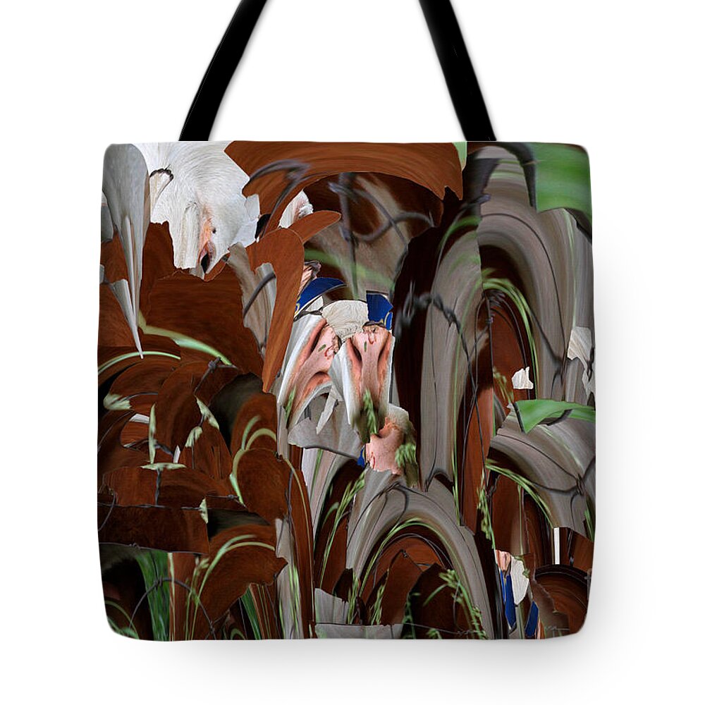 Abstract Tote Bag featuring the photograph Parts is Parts by Rick Rauzi